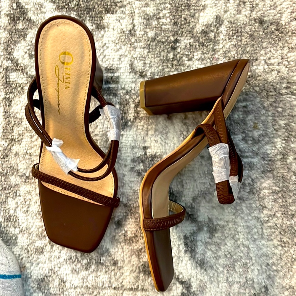 Brown heels